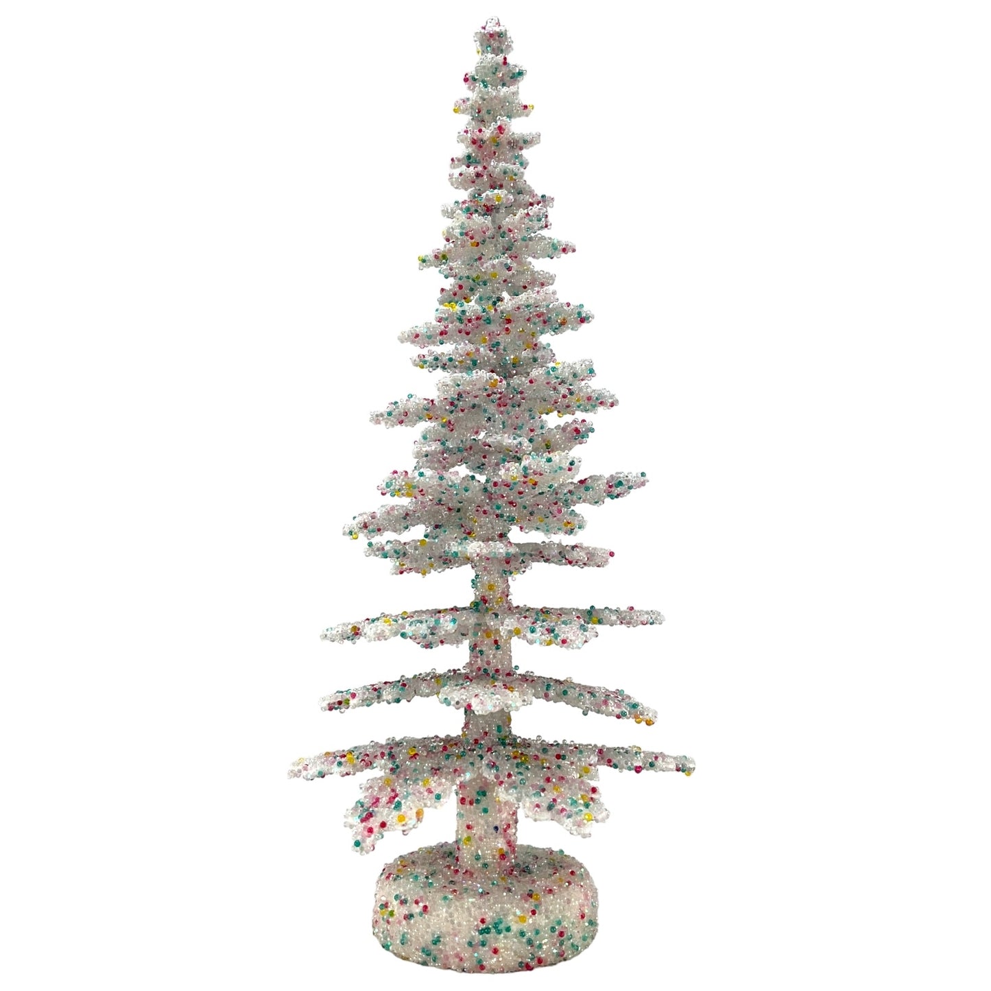 Pinnacle Peak Trading Ino Schaller Confetti Sugarbeads Large German Christmas Tree 12 inch