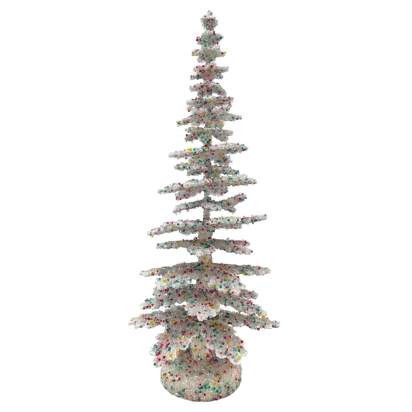 Pinnacle Peak Trading Ino Schaller Confetti Sugarbeads Large German Christmas Tree 12 inch