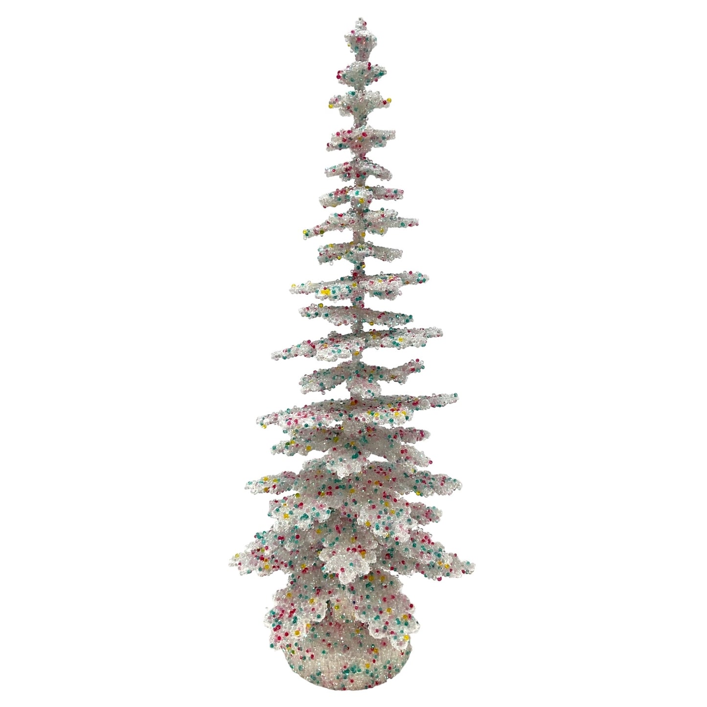 Pinnacle Peak Trading Ino Schaller Confetti Sugarbeads Large German Christmas Tree 12 inch