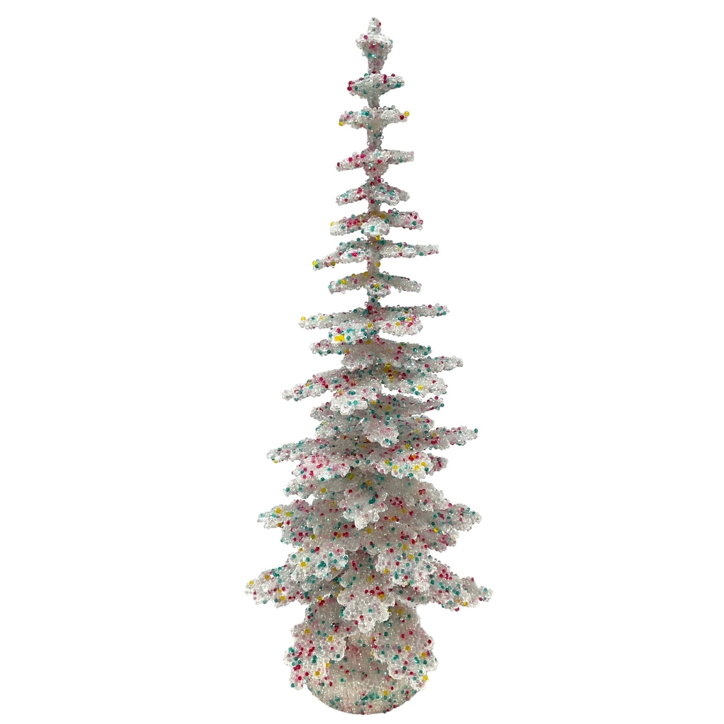 Pinnacle Peak Trading Ino Schaller Confetti Sugarbeads Large German Christmas Tree 12 inch