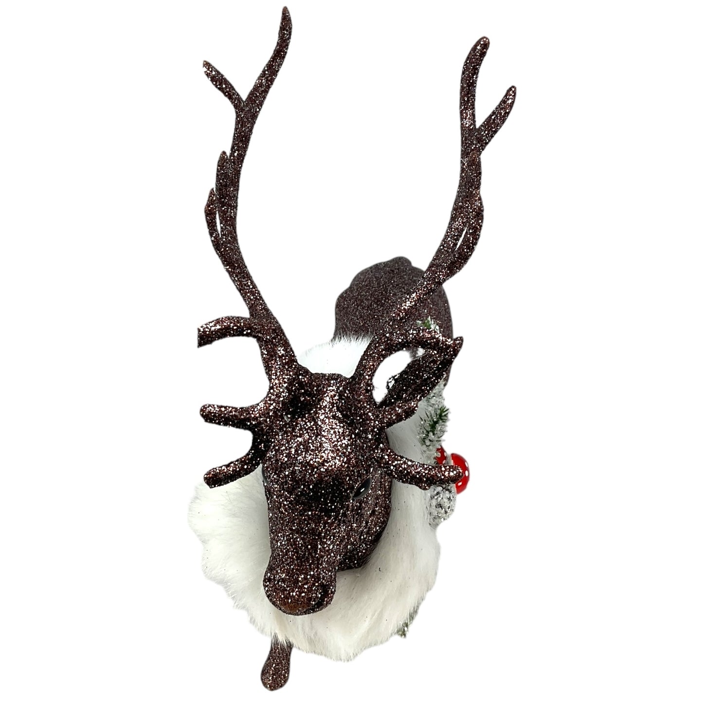 Pinnacle Peak Trading Ino Schaller Extra Large Cappuccino Reindeer with Pinecones and Mushroom Figurine 16 inch