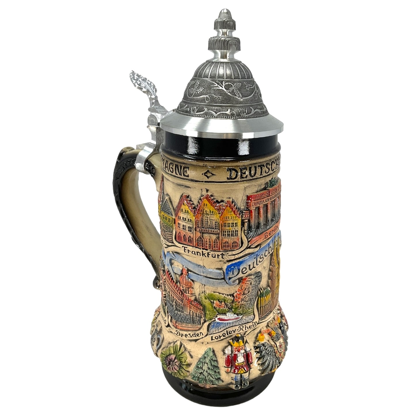 Germany is Beautiful City Panorama Rustic LE Stoneware Beer Stein .5 L German