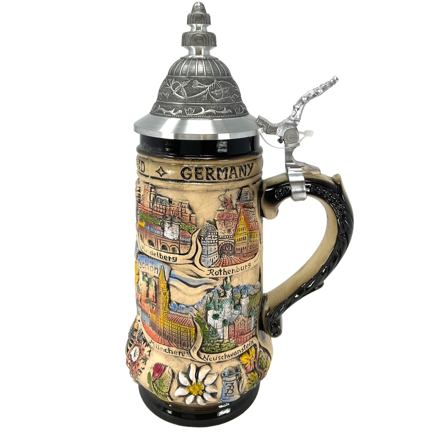 Germany is Beautiful City Panorama Rustic LE Stoneware Beer Stein .5 L German