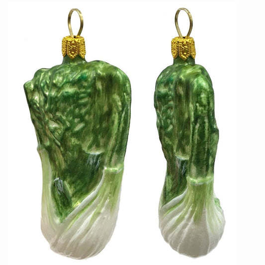 Pinnacle Peak Trading Fennel Polish Glass Christmas Ornament Food Herb Vegetable Decoration Set of 2