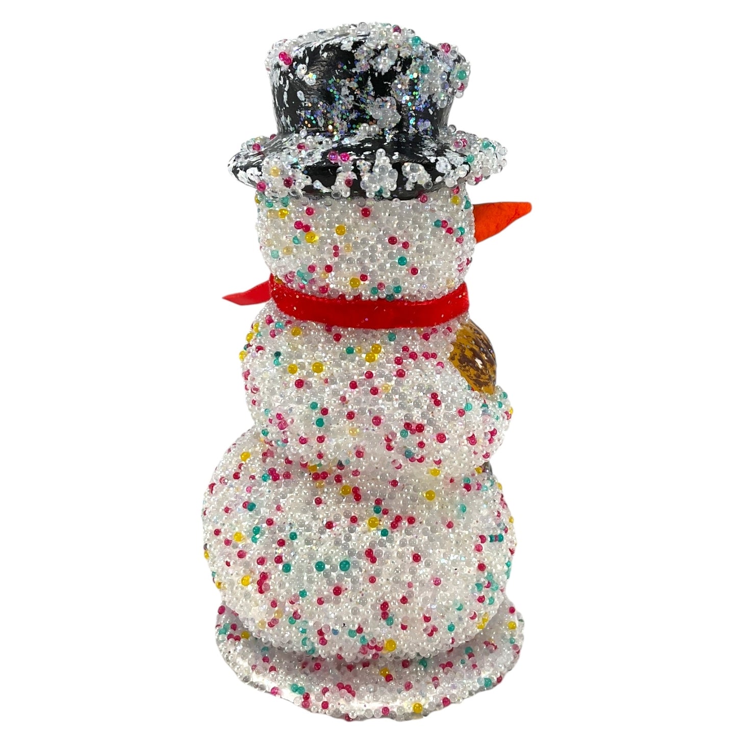 Pinnacle Peak Trading Ino Schaller Sugarbeads Confetti Snowman German Paper Mache