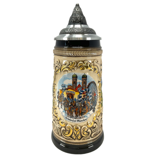 Deutschland Oktoberfest German Beer Stein .5L Made in Germany ONE Stein Mug