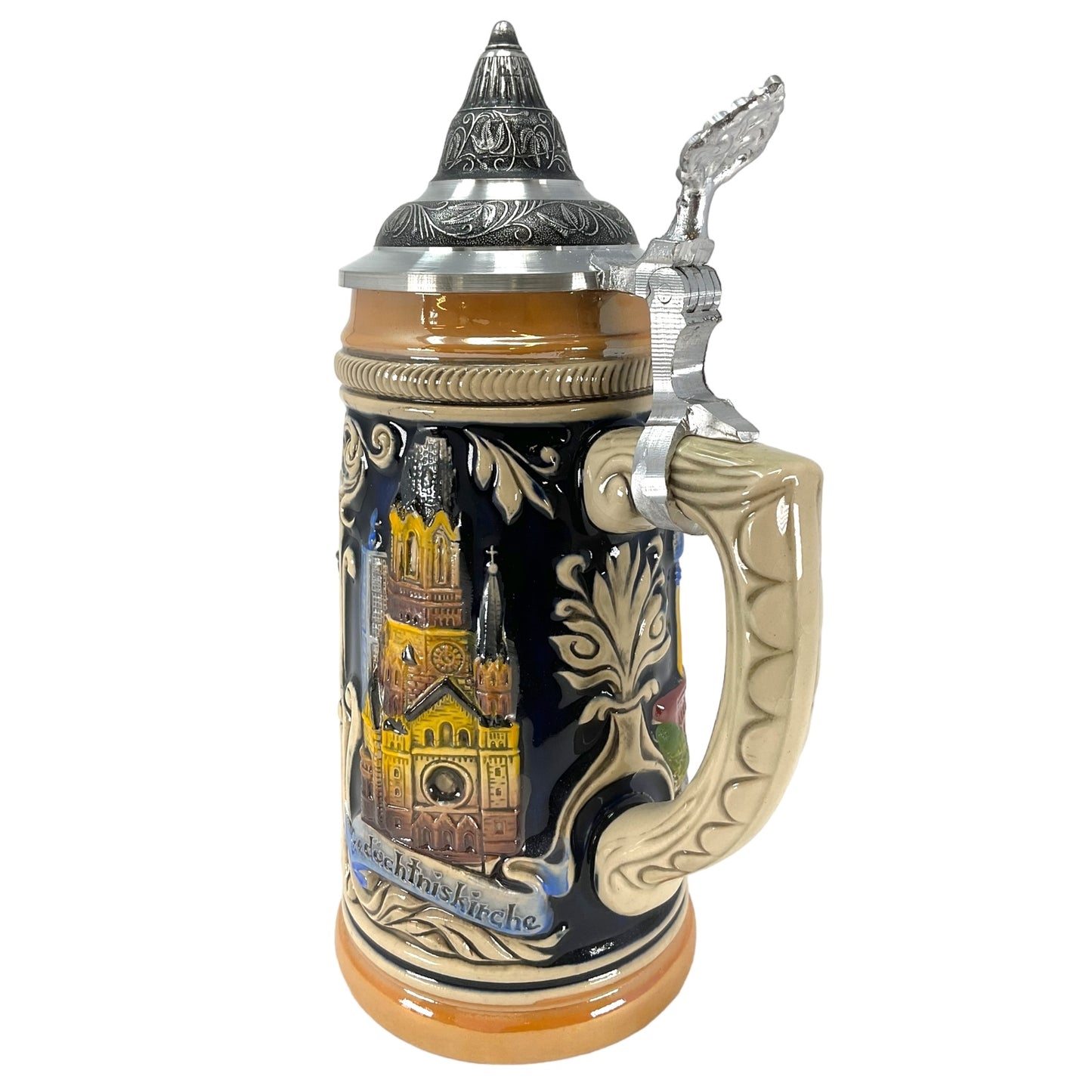 German Beer Stein with Berlin Germany Relief 1/2L One New Mug Made in Germany