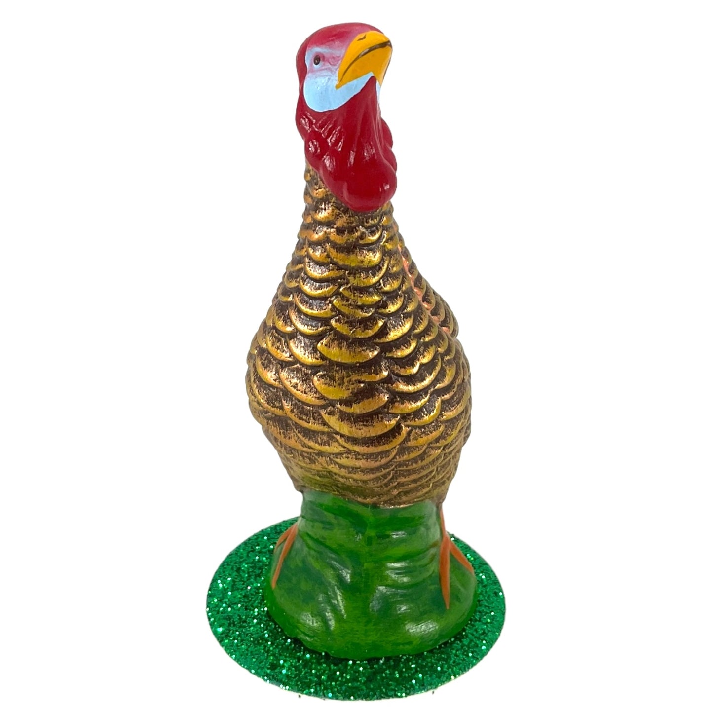 Schaller Paper Mache Female Thanksgiving Turkey German Paper Mache Container New