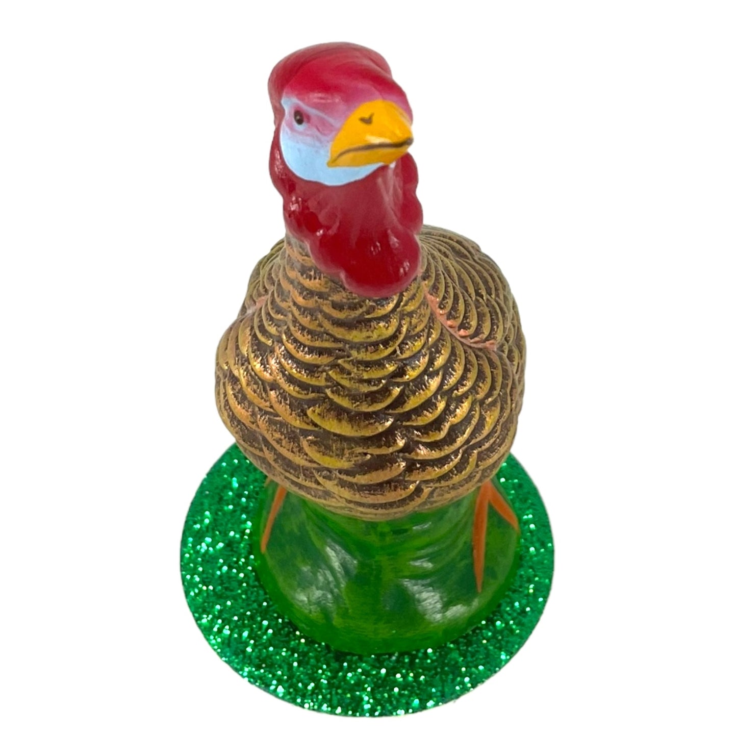 Schaller Paper Mache Female Thanksgiving Turkey German Paper Mache Container New