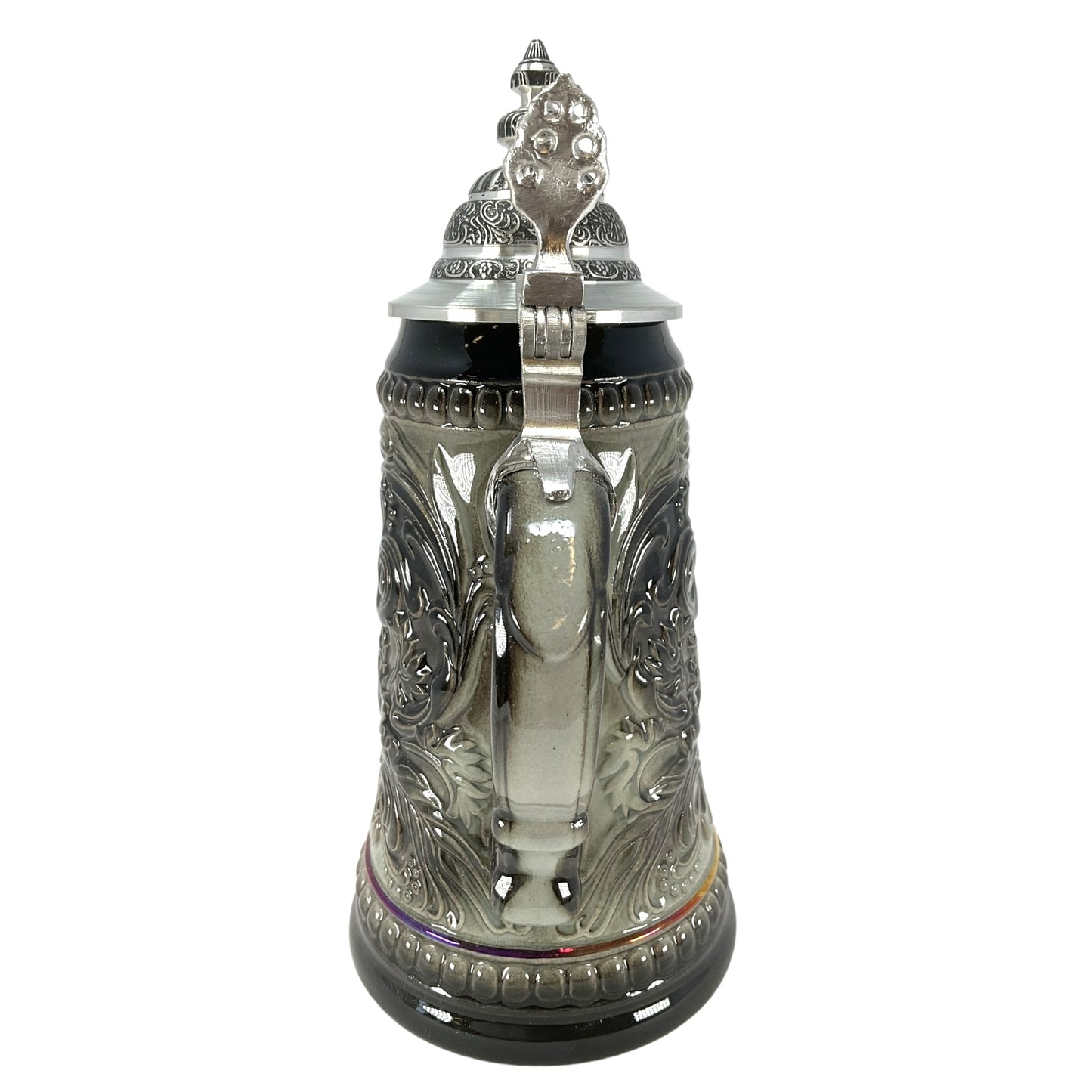 Pinnacle Peak Trading German Black Beer Stein with Pewter Eagle Decal .25L by Zoller and Born