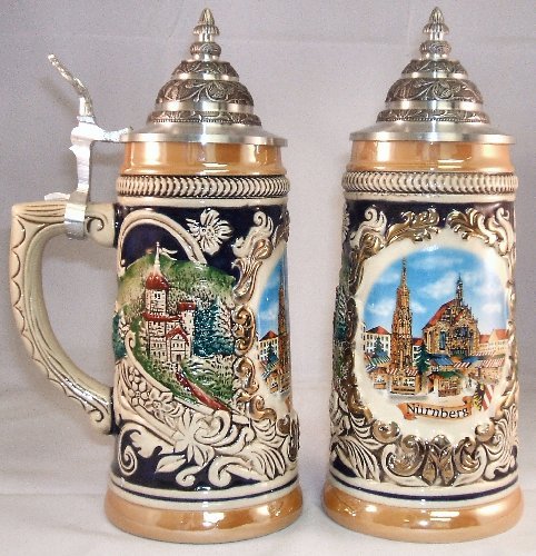 Nuernberg Christmas Market German Beer Stein .5L Nuremberg Christkindlmarkt 1 PC