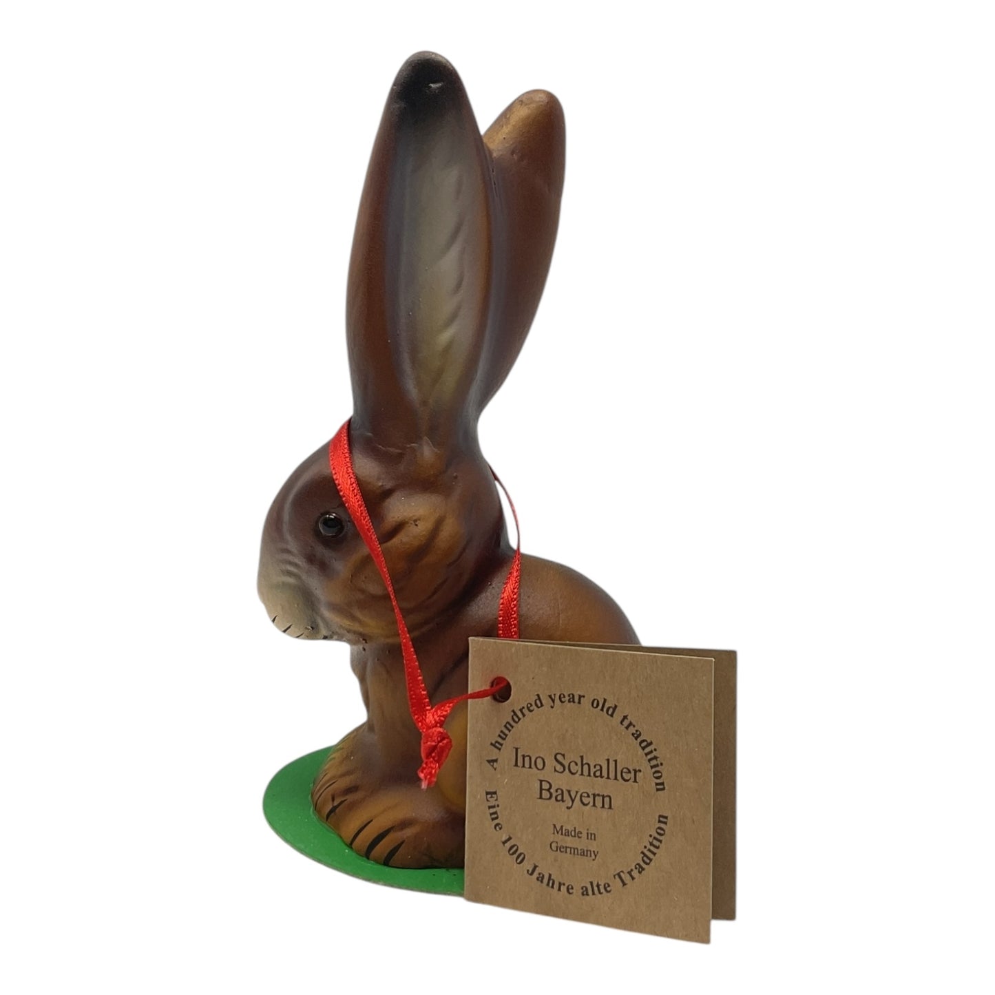 Pinnacle Peak Trading Ino Schaller Brown Easter Bunny Rabbit Sitting German Paper Mache 5 inch