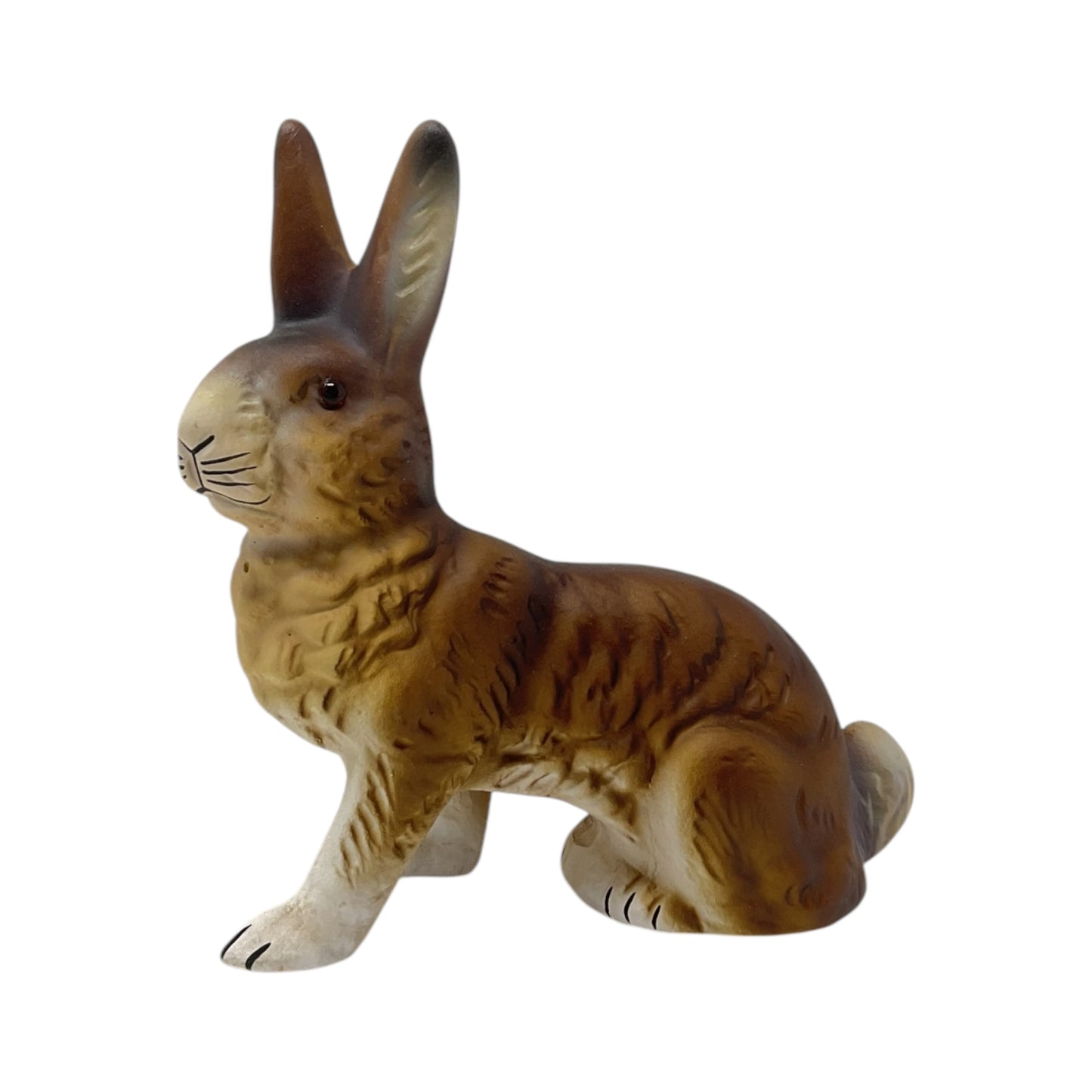 Pinnacle Peak Trading Ino Schaller Brown Sitting Easter Bunny Rabbit German Paper Mache 5 inch