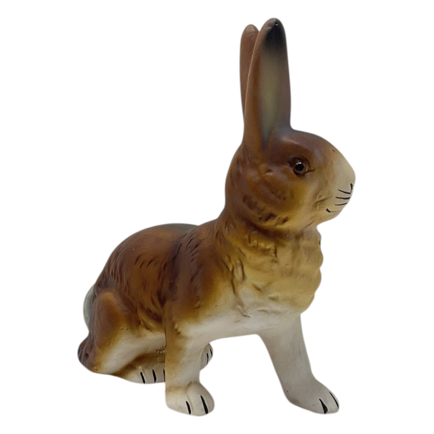 Pinnacle Peak Trading Ino Schaller Brown Sitting Easter Bunny Rabbit German Paper Mache 5 inch