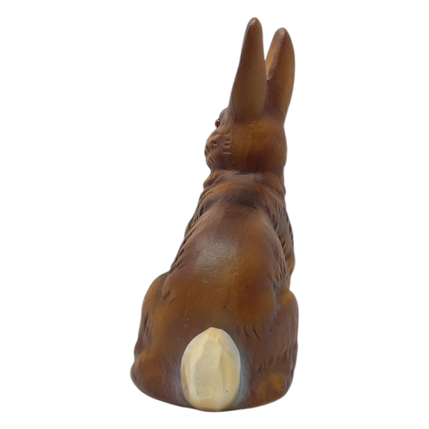 Pinnacle Peak Trading Ino Schaller Brown Sitting Easter Bunny Rabbit German Paper Mache 5 inch