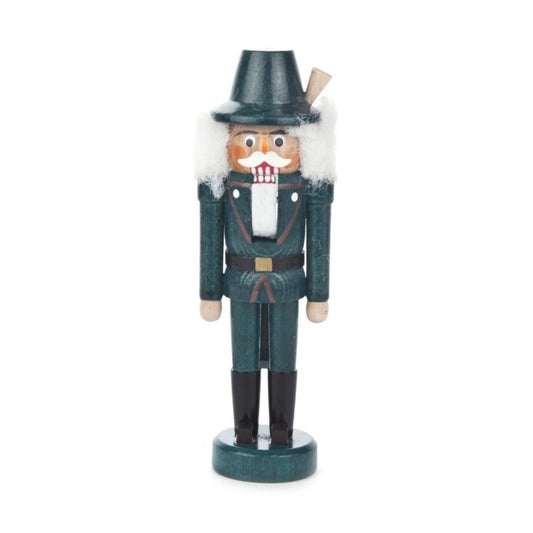 Hunter Wearing Green German Wood Miniature Christmas Nutcracker Decoration 5 In