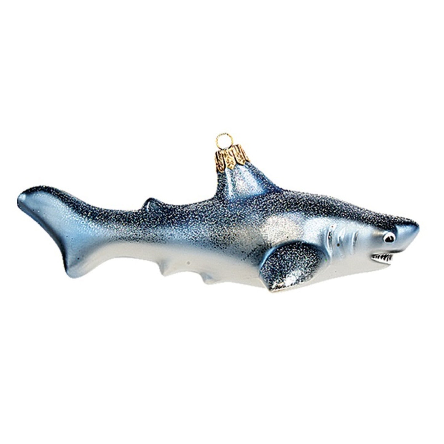 Great White Shark Polish Blown Glass Christmas Ornament Tree Decoration