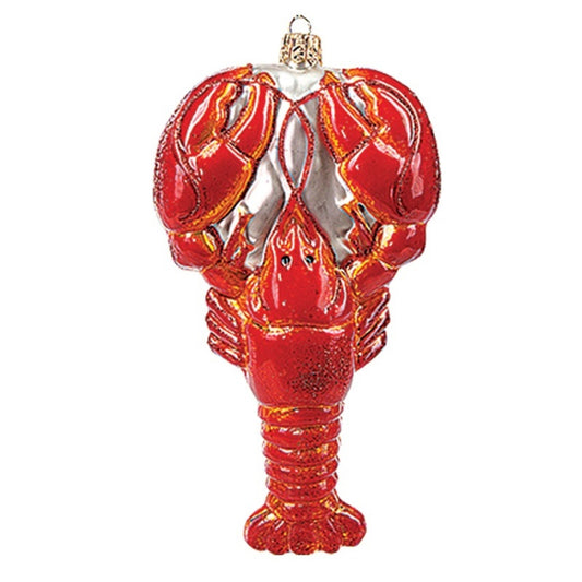 Lobster Polish Mouth Blown Glass Christmas Ornament Tree Decoration