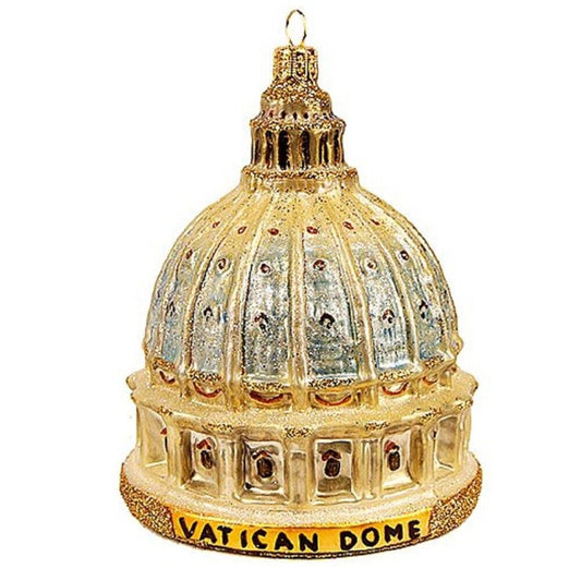 Vatican Dome Rome Italy Polish Glass Christmas Tree Ornament Travel Decoration