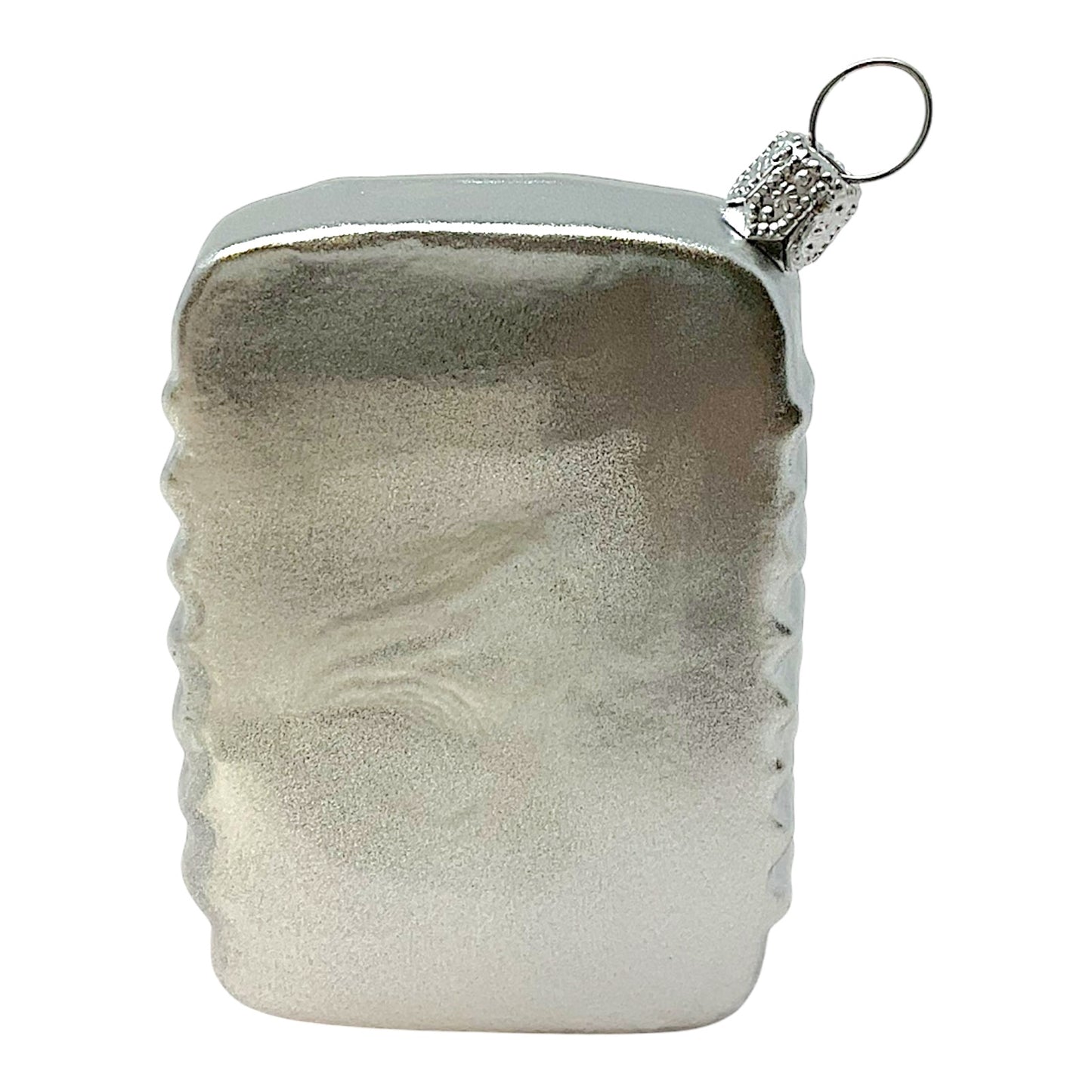 Pinnacle Peak Trading Canned Sardines Food Polish Glass Christmas Tree Ornament Set of 2