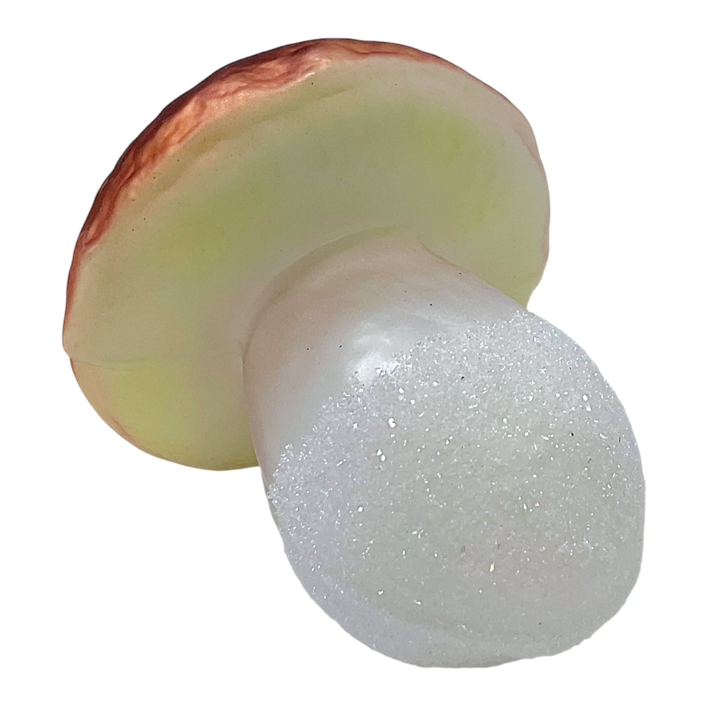 Pinnacle Peak Trading Brown Mushroom Polish Glass Christmas Tree Ornament Set of 2