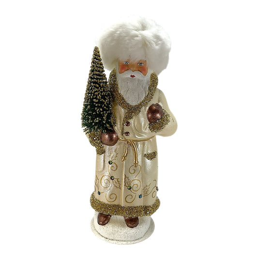 Pinnacle Peak Trading Ino Schaller Champagne Coat Russian Santa German Paper Mache