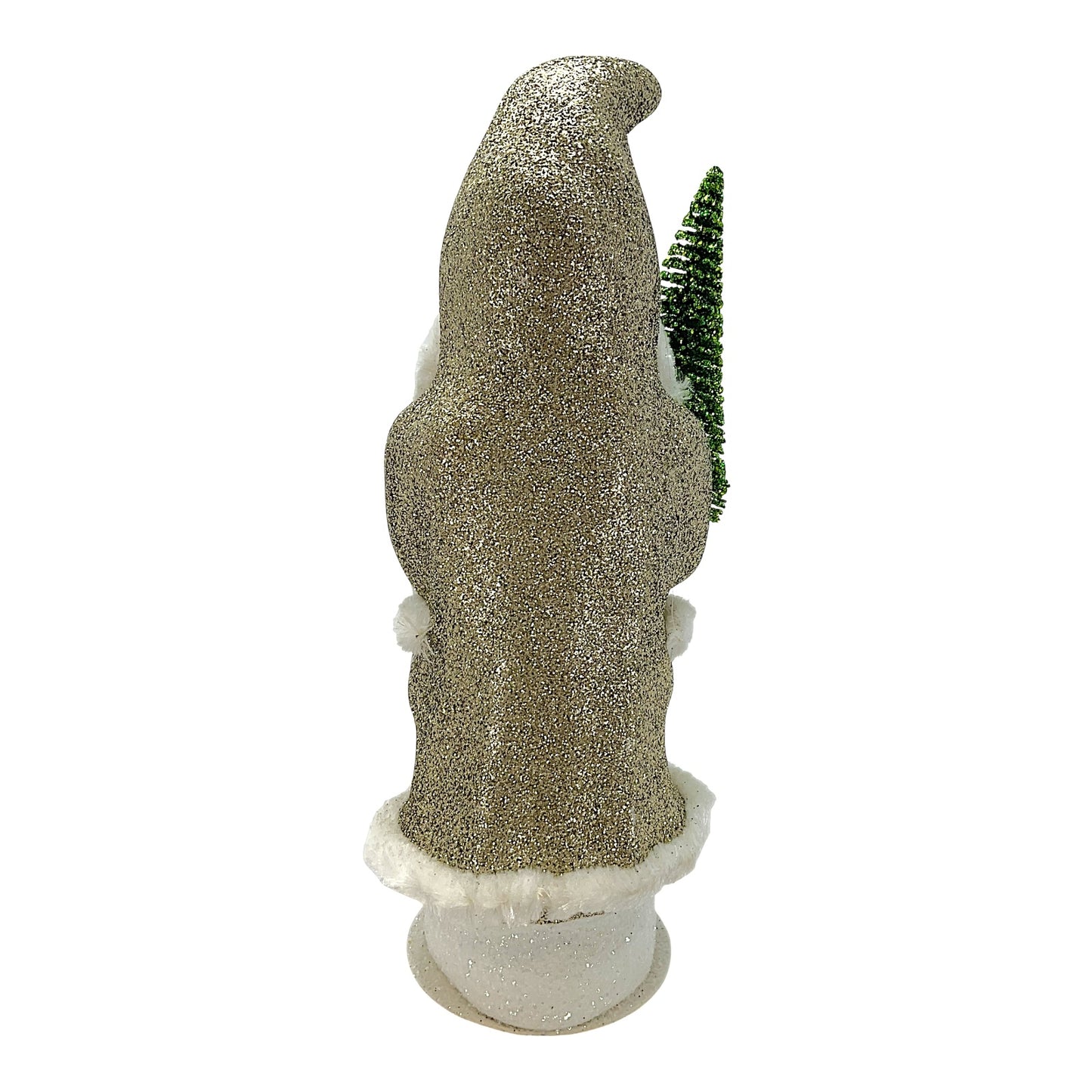 Pinnacle Peak Trading Ino Schaller Gold Glitter Coat Santa German Paper Mache