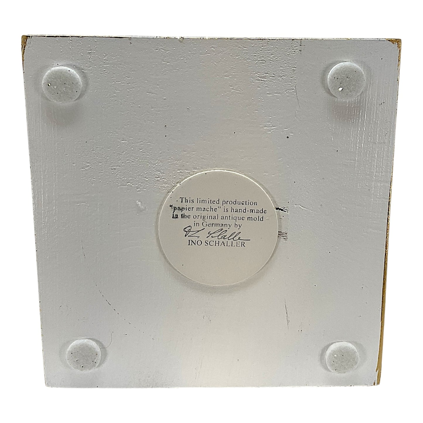 Pinnacle Peak Trading Ino Schaller Santa with Berry Decor on Base Paper Mache 14 inch