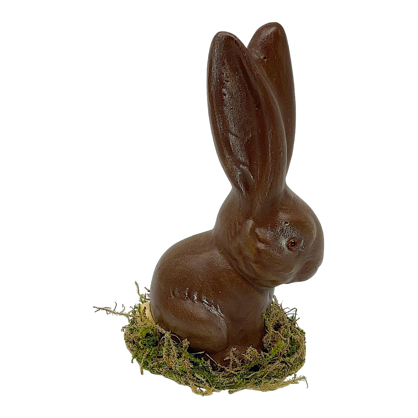 Pinnacle Peak Trading Ino Schaller Brown Easter Bunny Rabbit Sitting German Paper Mache 5 inch