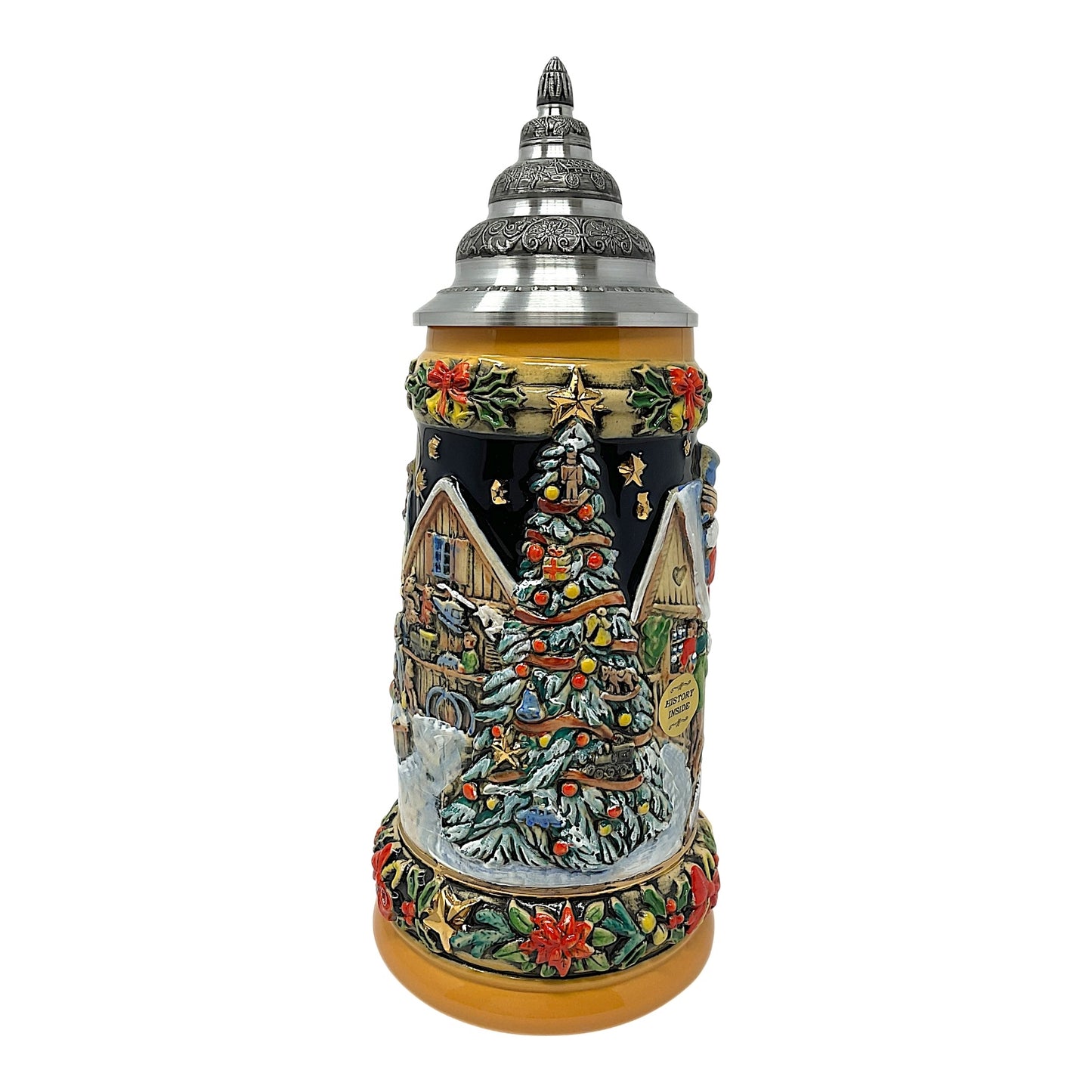 Pinnacle Peak Trading Santa at the Christmas Market LE German Beer Stein .75 liter by King Werks