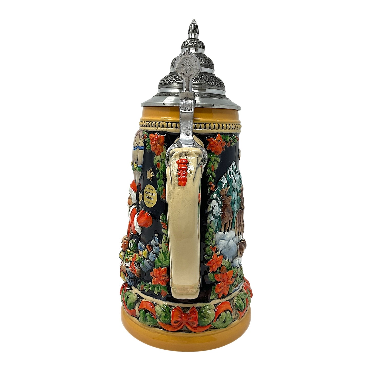 Pinnacle Peak Trading Santa in Hot Air Balloon LE German Beer Stein 1 liter by King Werks