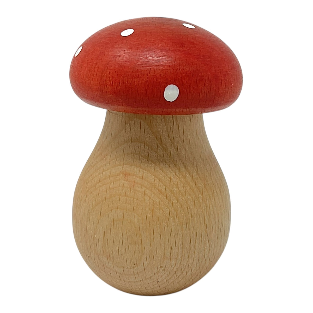 Pinnacle Peak Trading Toadstool Mushroom German Wood Functional Nut Cracker for Cracking Nuts 4 inch