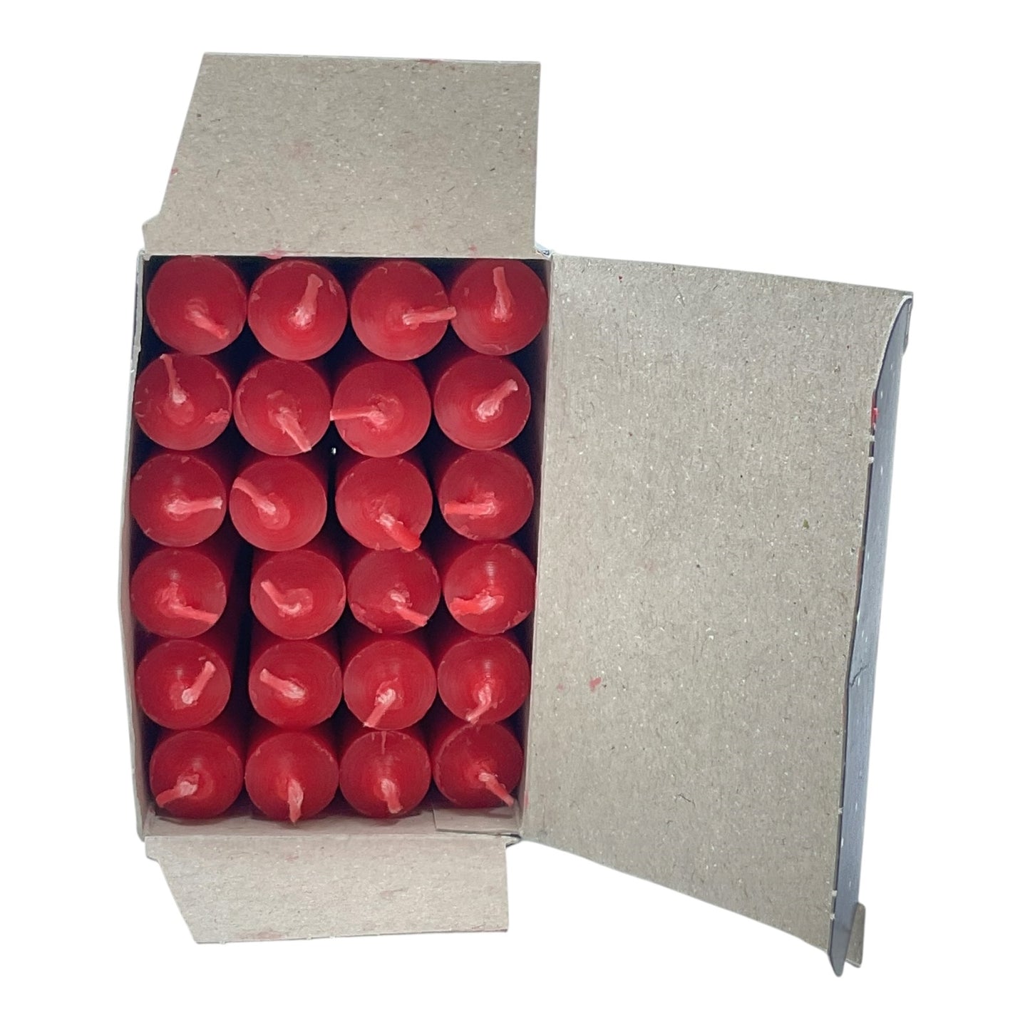 Red Germany Christmas Pyramid Candles 24 count 14mm diameter Made in Germany