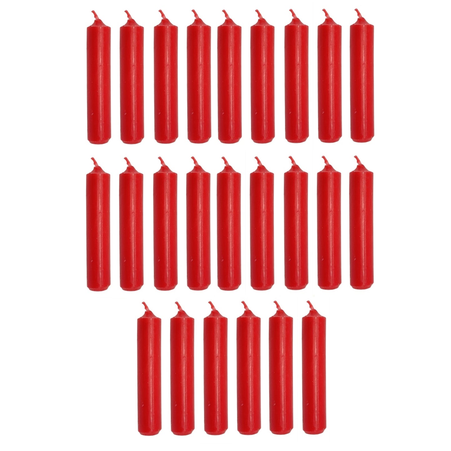 Red Germany Christmas Pyramid Candles 24 count 14mm diameter Made in Germany