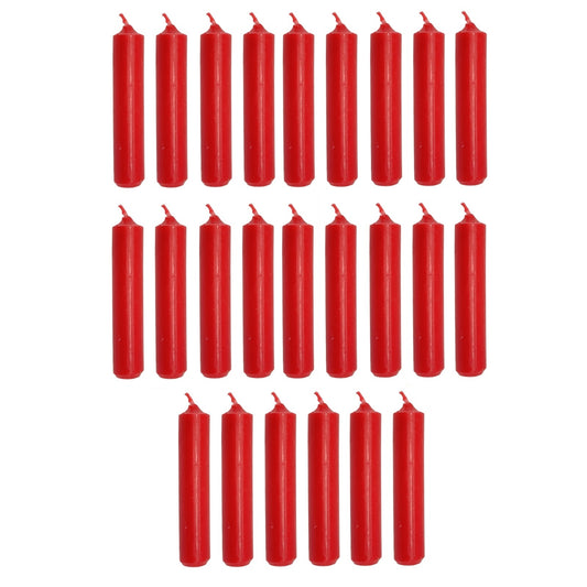 Red Germany Christmas Pyramid Candles 24 count 14mm diameter Made in Germany