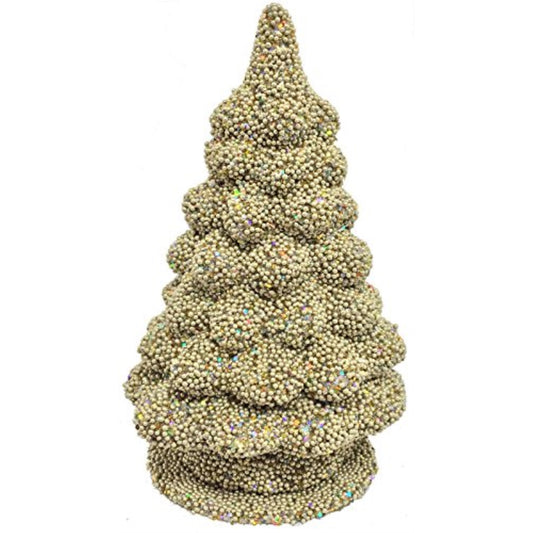 Ino Schaller Small Champagne Tree German Christmas Paper Mache Candy Container