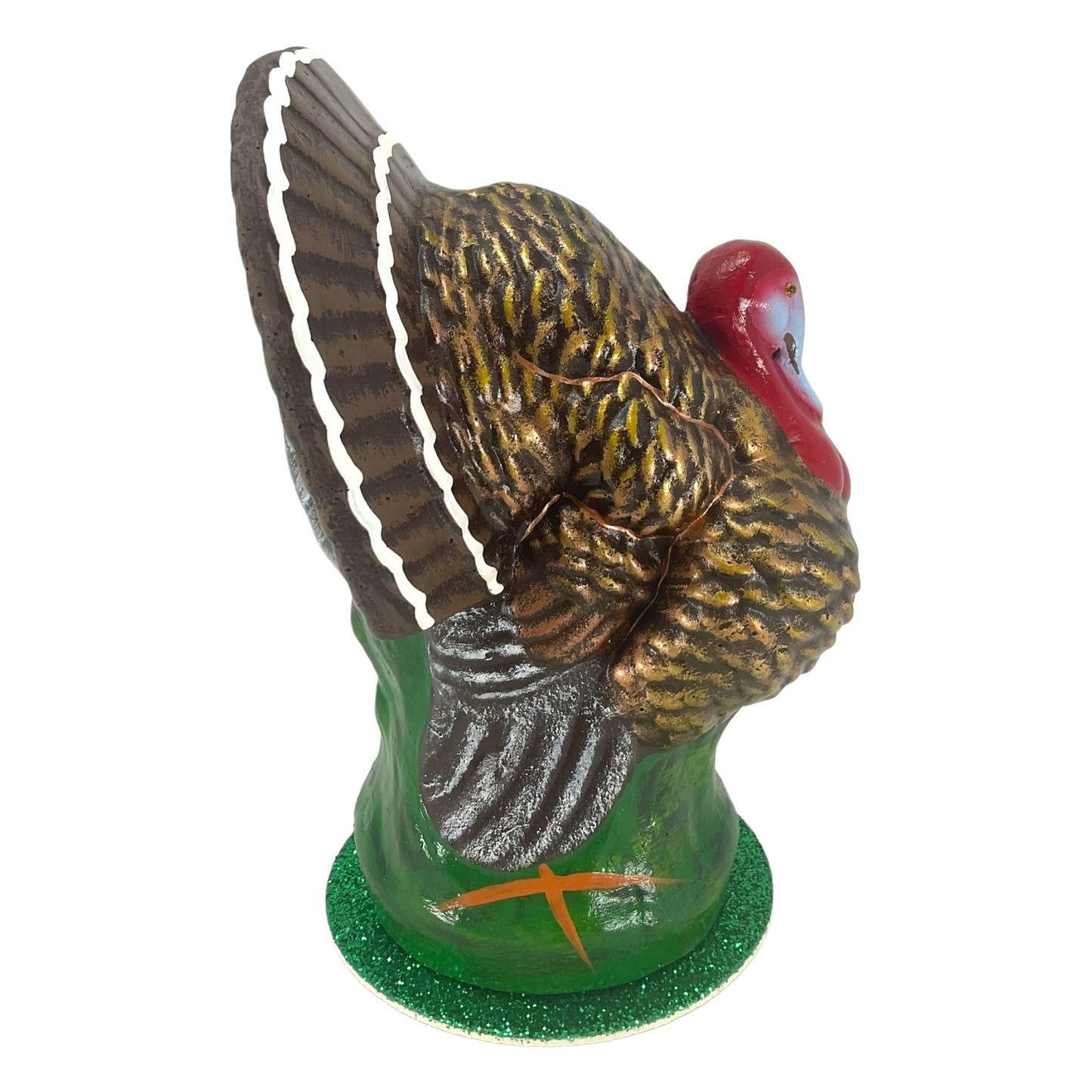 Ino Schaller Paper Mache Male Thanksgiving Turkey