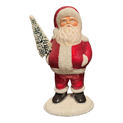 Ino Schaller Belly of Sweets Santa German Christmas Paper Mache 13 Inch