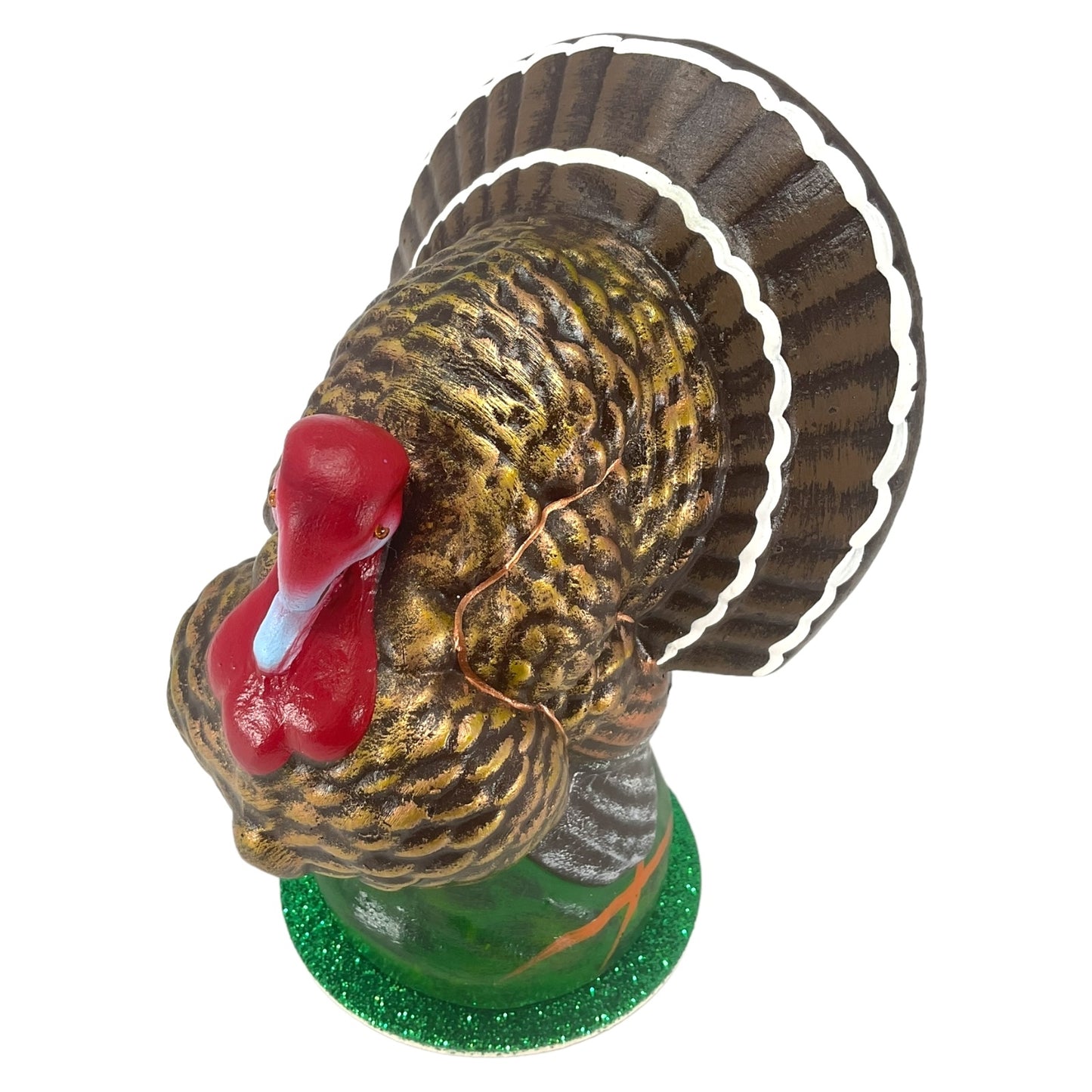 Ino Schaller Paper Mache Male Thanksgiving Turkey