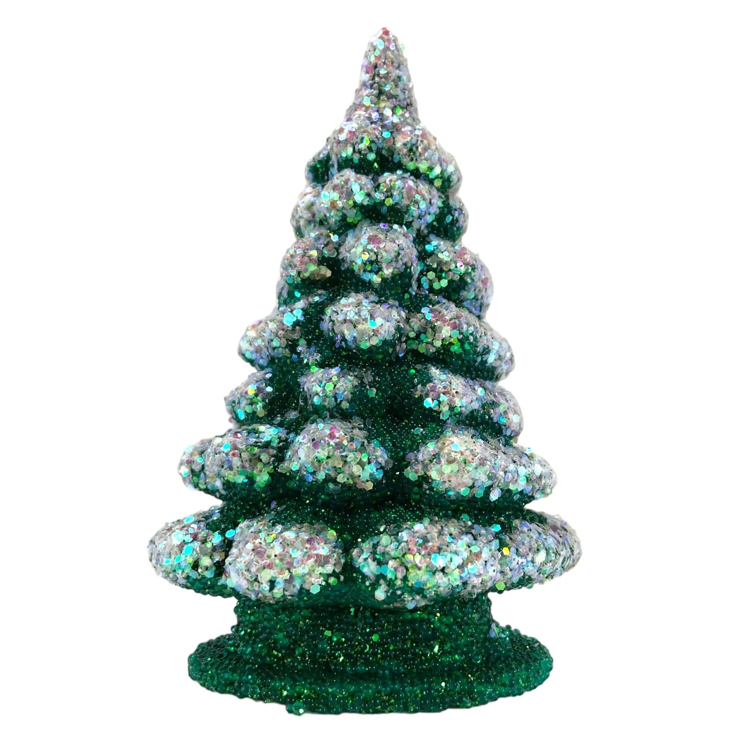 Ino Schaller Paper Mache Small Christmas Tree 5 Inch