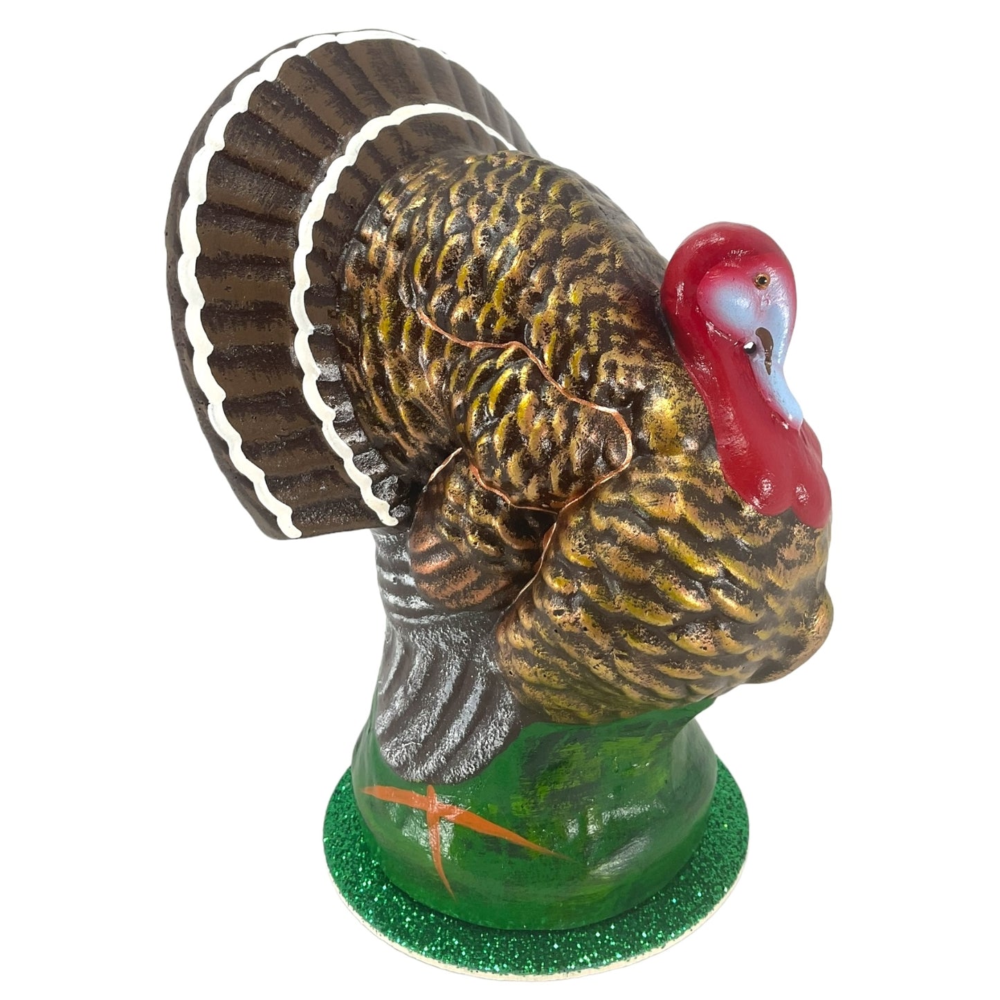 Ino Schaller Paper Mache Male Thanksgiving Turkey