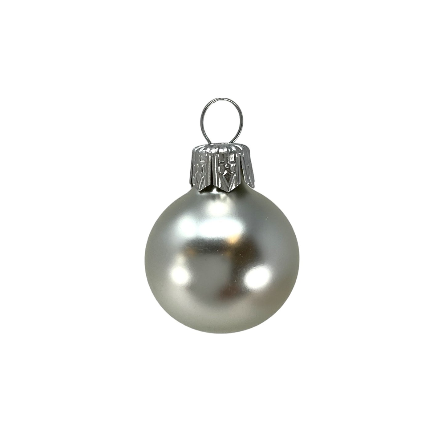 Pinnacle Peak Trading Silver Shiny and Matte Polish Glass 30mm Ball Bauble Ornaments 20 Piece Made in Poland 1.2 Inch