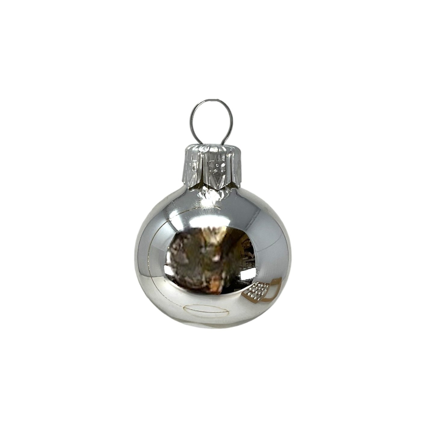 Pinnacle Peak Trading Silver Shiny and Matte Polish Glass 30mm Ball Bauble Ornaments 20 Piece Made in Poland 1.2 Inch